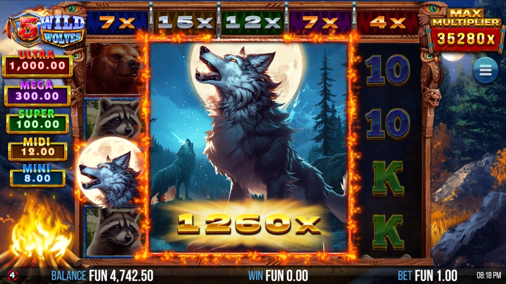 5 Wild Wolves - Image 2